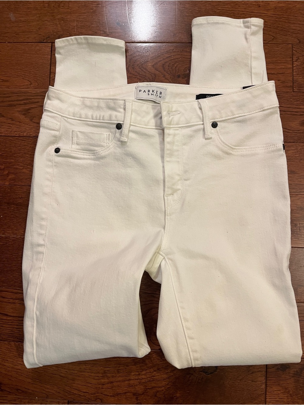 Parker Smith Eternal White Stretch Denim Skinny Jeans size 6 nwot